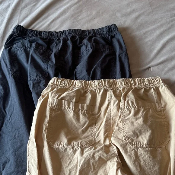 Aerie Gray and Tan Drawstring Jogger Pants - Picture 3 of 7